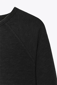 COTTON RAGLAN SLEEVE T-SHIRT