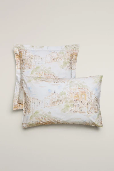 COTTON LANDSCAPE PILLOWCASE