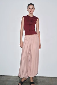 STRETCH RIB T-SHIRT