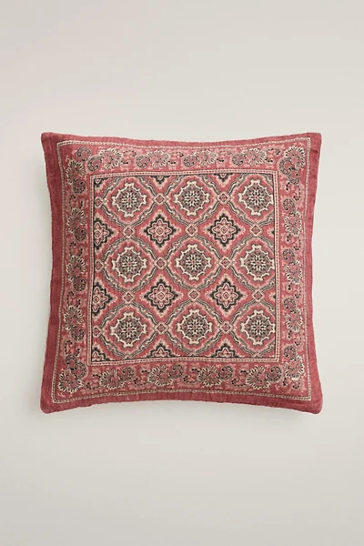FLORAL THROW PILLOW COVER