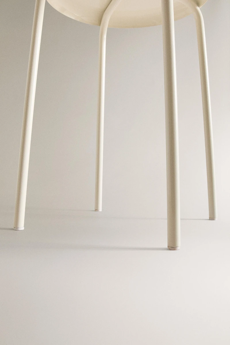 TABOURET MÉTAL LAQUÉ