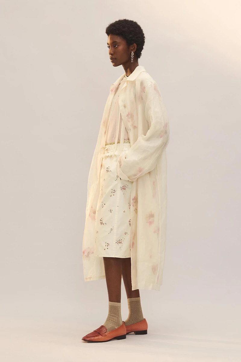 LIMITED EDITION PRINTED SILK FROCK COAT