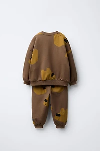 BEAR JOGGING SWEATSHIRT AND JOGGER PANTS SET