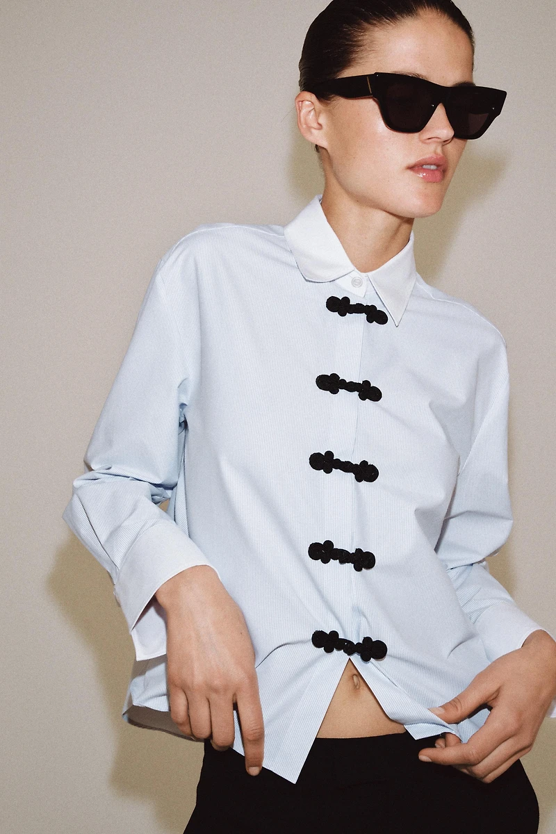 CONTRAST FIREMAN CLASP SHIRT ZW COLLECTION
