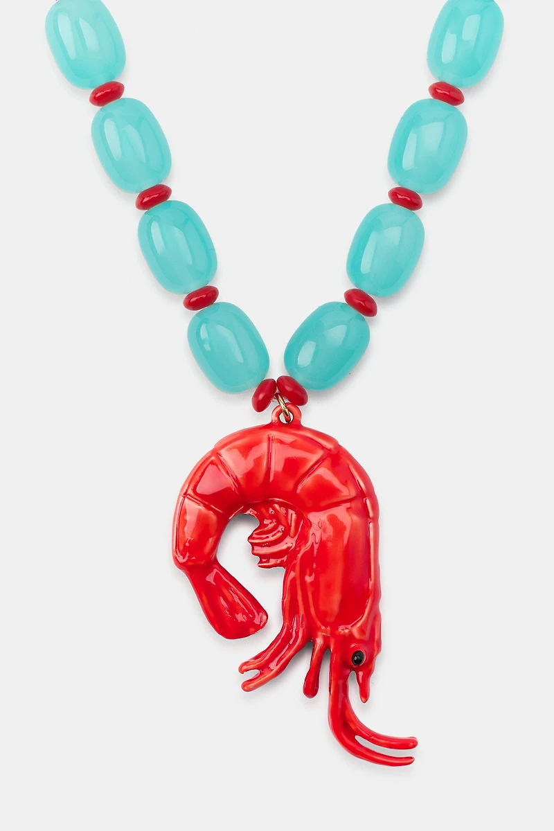 SHRIMP BEAD NECKLACE