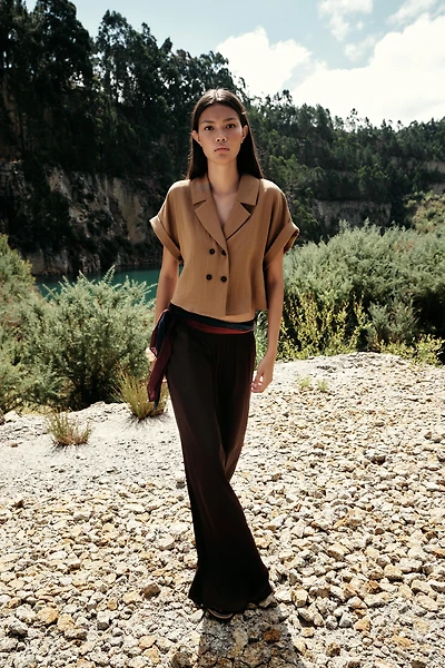 FLOWY WIDE LEG PANTS