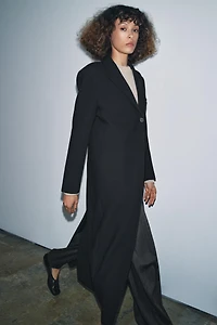 MANTEAU CINTRÉ À BOUTON ZW COLLECTION