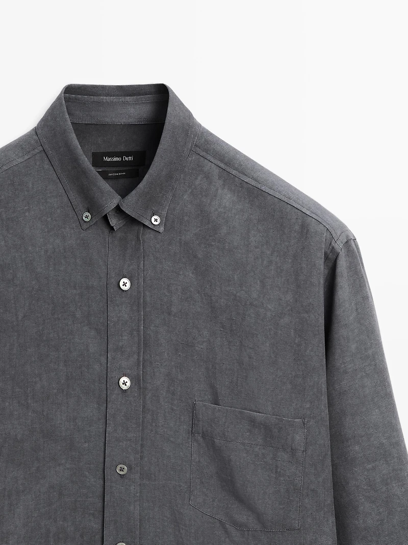 Regular fit flowing shirt