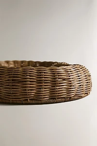CHRISTMAS HEART RATTAN TRAY