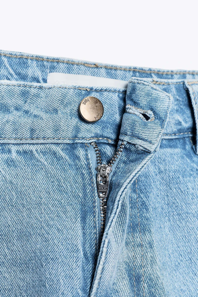 Z.10 HIGH-WAISTED BELTED CULOTTE JEANS