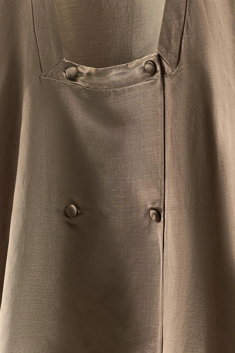 CHEMISE CROISÉE AVEC LIN