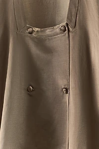 CHEMISE CROISÉE AVEC LIN