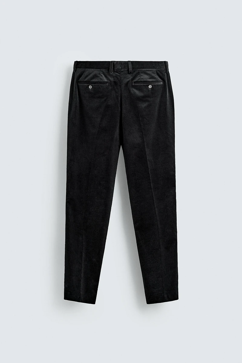 CORDUROY SUIT PANTS