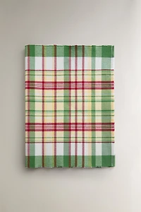 MULTICOLOR CHECKED TABLE RUNNER