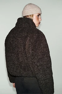 FLEECE ANORAK WITH THERMAL INSULATION