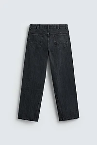 TEXTURE STRIPED JEANS