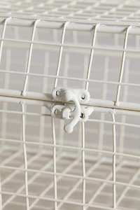 METAL STORAGE BASKET WITH HANDLES