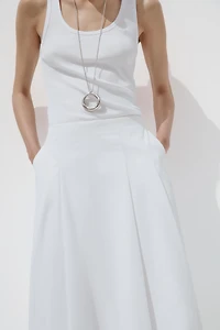 PLEATED MIDI SKIRT