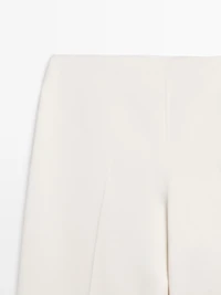 Satin wide-leg trousers