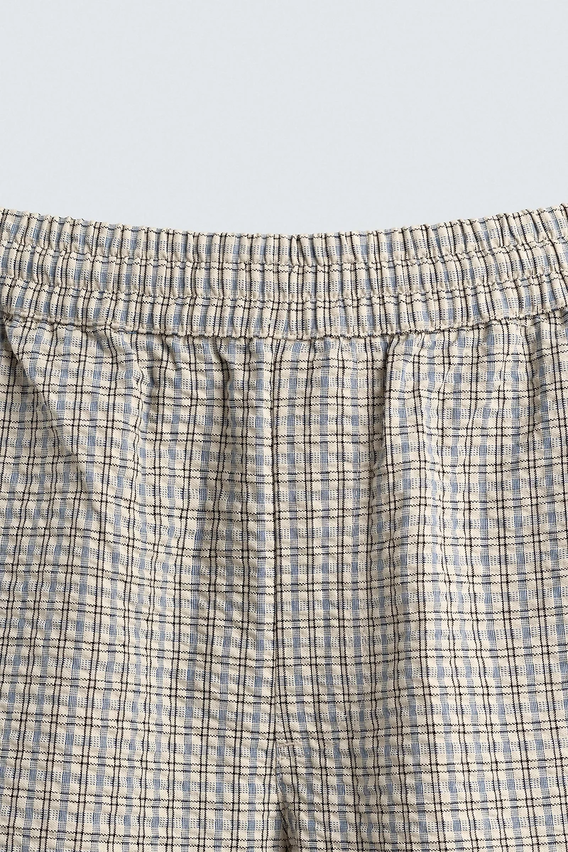 SHORT À CARREAUX TEXTUR