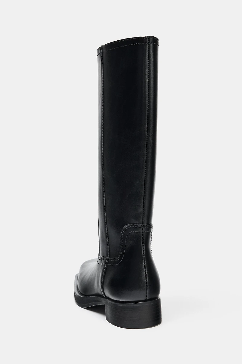 FLAT HIGH SHAFT BOOTS
