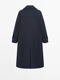 Manteau long à brandebourgs