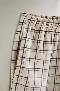 CHRISTMAS CHECK COTTON PAJAMA SET