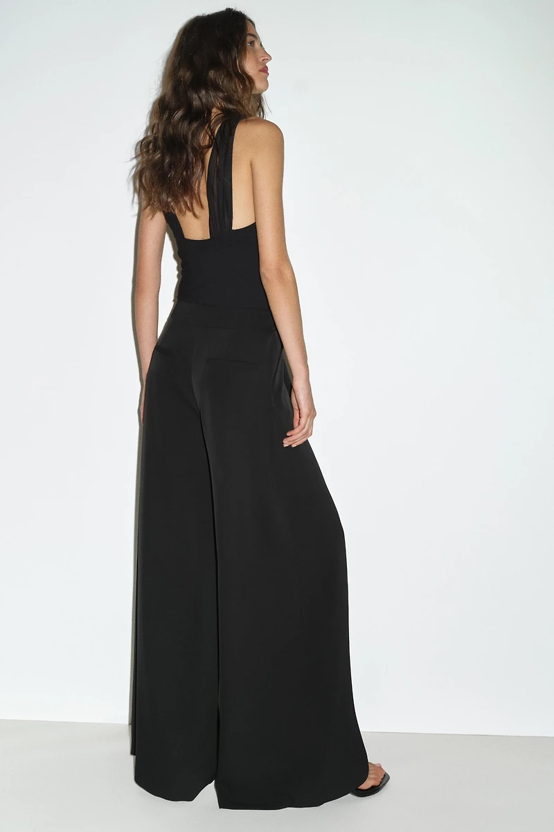 GOLD BUTTON PALAZZO PANTS