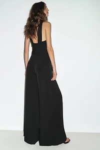 GOLD BUTTON PALAZZO PANTS