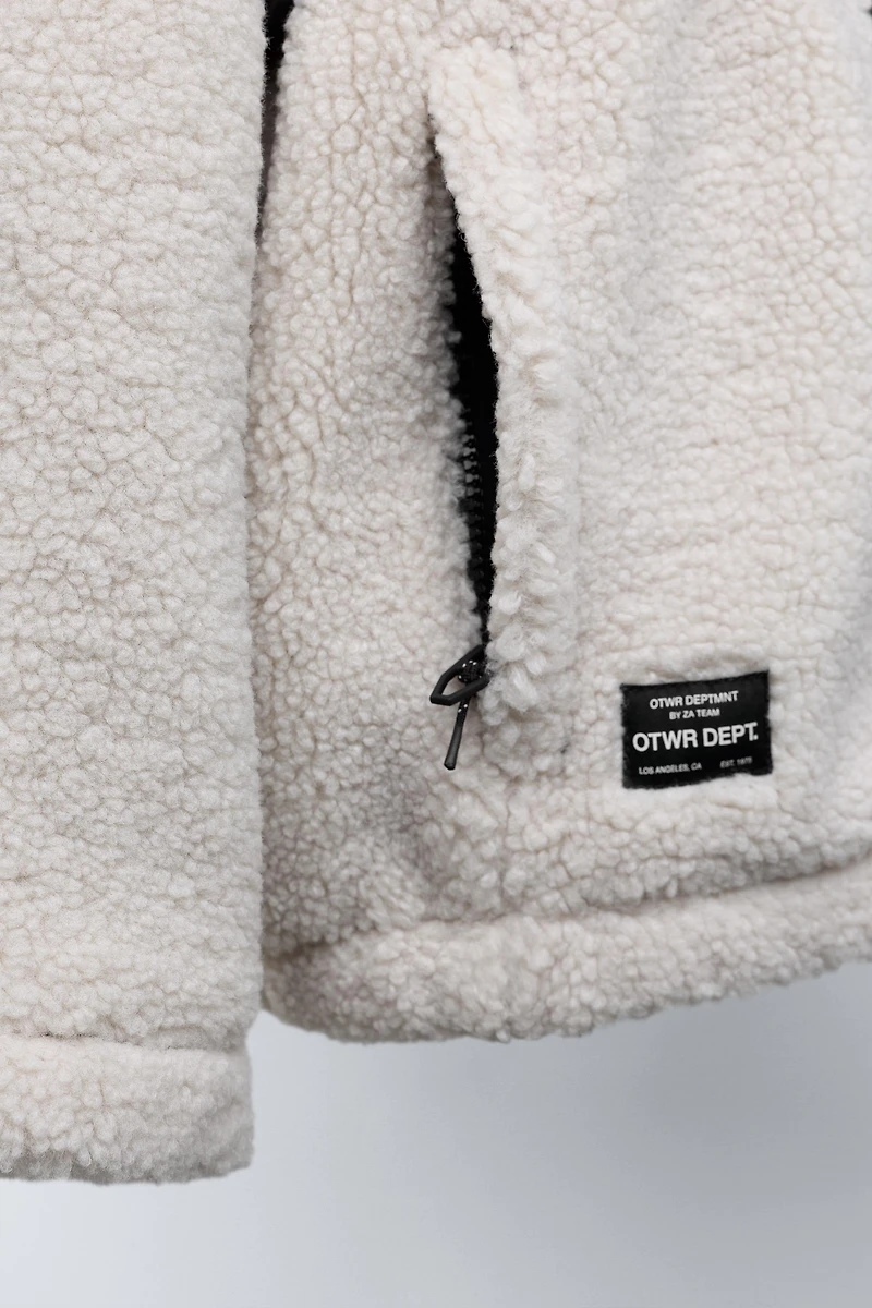 FLEECE AND NYLON JACKET