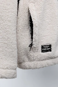 FLEECE AND NYLON JACKET