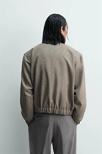 BLOUSON COUPE DÉCONTRACTÉE PIED-DE-POULE