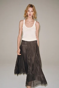 FLOWY COMBINATION SKIRT ZW COLLECTION