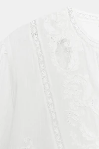 EMBROIDERED LACE SHIRT ZW COLLECTION