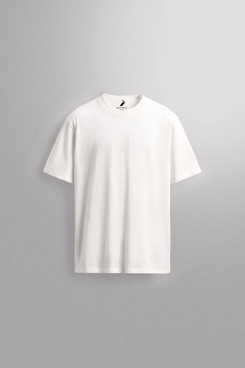T-SHIRT BASIQUE EN COTON POUR L'ENTRAÎNEMENT