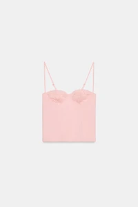 LACE COMBINATION CORSET TOP
