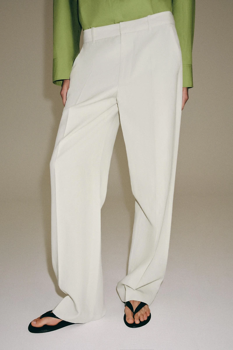 ZW COLLECTION LINEN BLEND PANTS