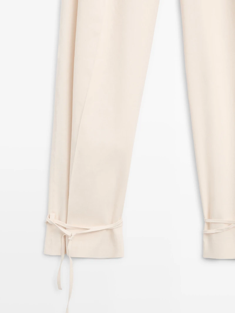Pantalon fluide barrel fit