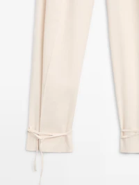 Pantalon fluide barrel fit