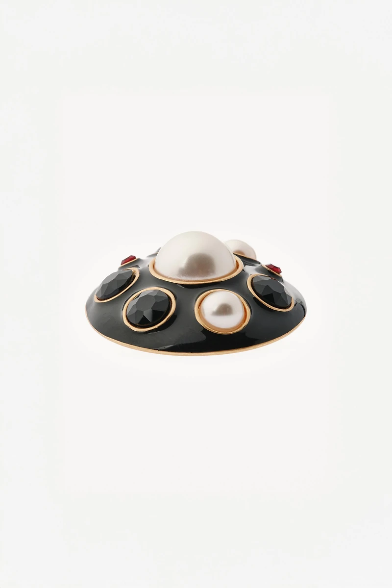 WILLY CHAVARRIA X ZARA PEARL JEWEL BUTTON EARRINGS
