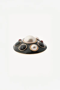 WILLY CHAVARRIA X ZARA PEARL JEWEL BUTTON EARRINGS