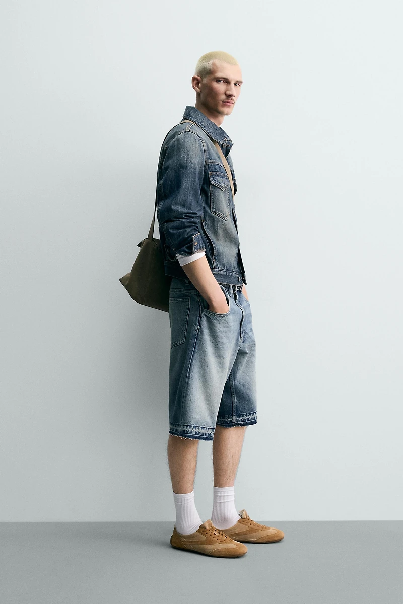 RELAXED FIT DENIM SHORTS
