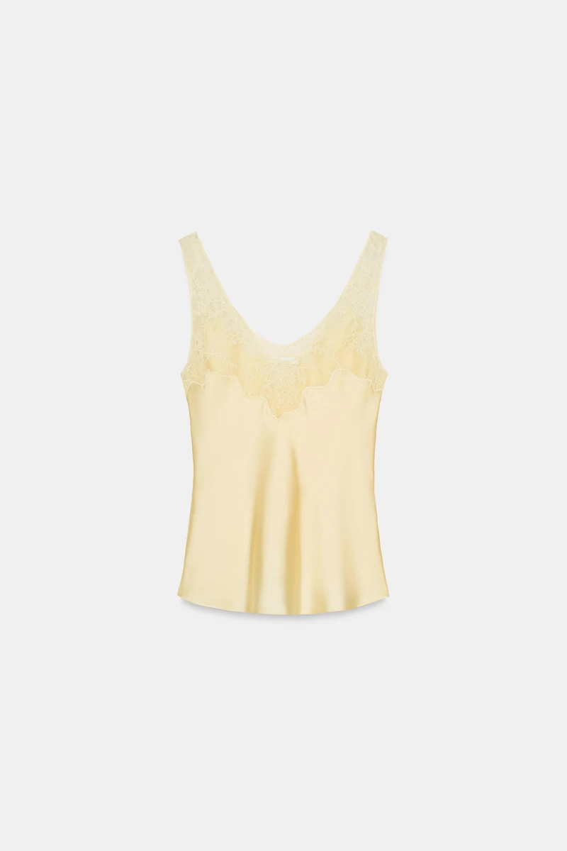 TOP SATINÉ DENTELLE ZW COLLECTION