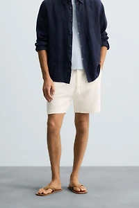 BERMUDA DE JOGGING TEXTURÉ
