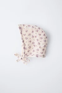 FLORAL PRINT BONNET