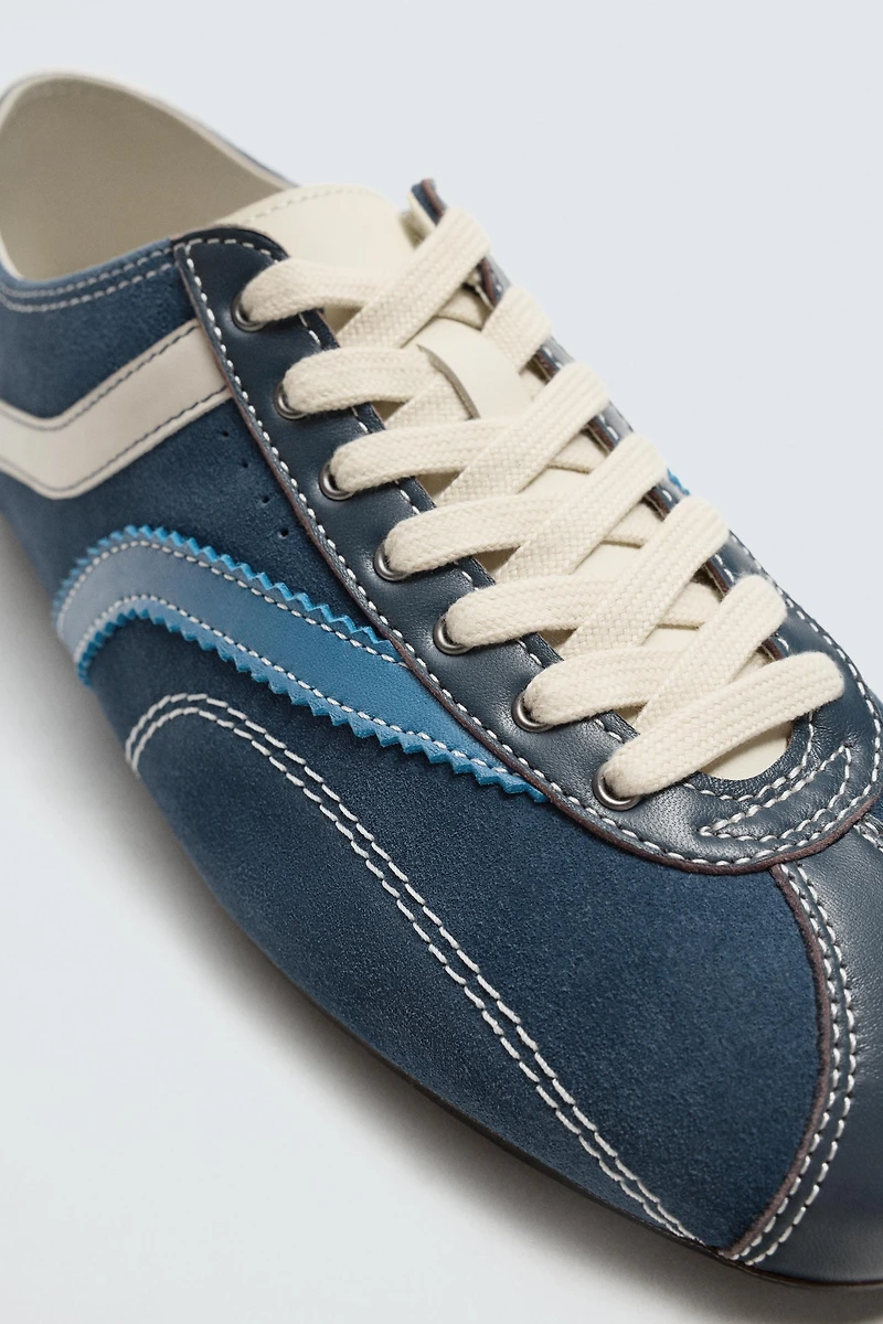 LEATHER TRAINERS HARRY LAMBERT FOR ZARA X DISNEY