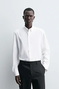 CHEMISE REGULAR FIT EN POPELINE