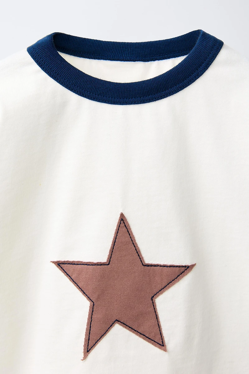T-SHIRT À PIÈCE ÉTOILE