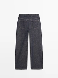 Jean barrel fit taille haute
