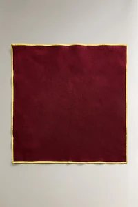 LOT SERVIETTES DE TABLE COTON SURPIQÛRE (LOT DE 4) X COLLAGERIE